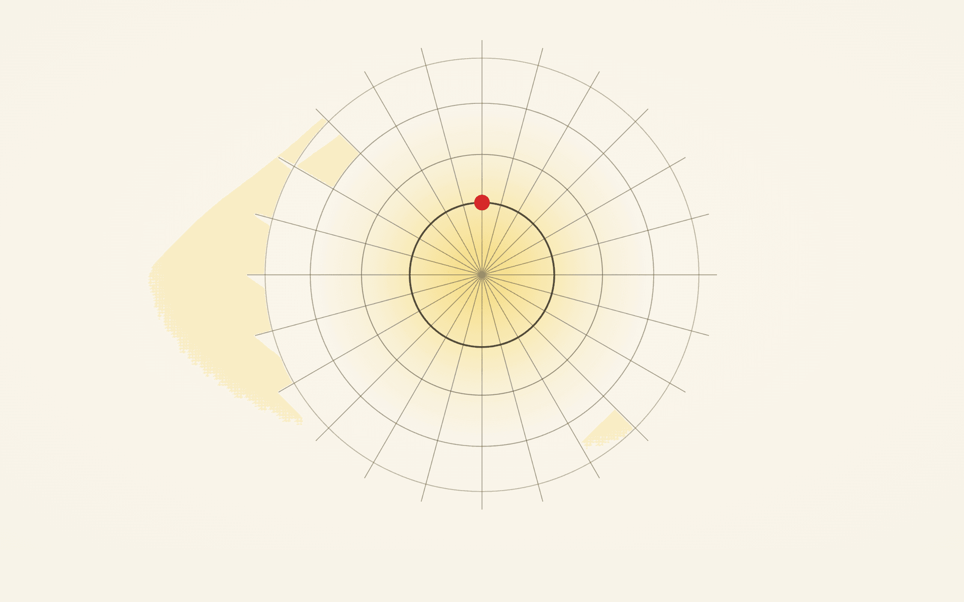 MODERNSPEAK editorial compass motif on an ivory backdrop
