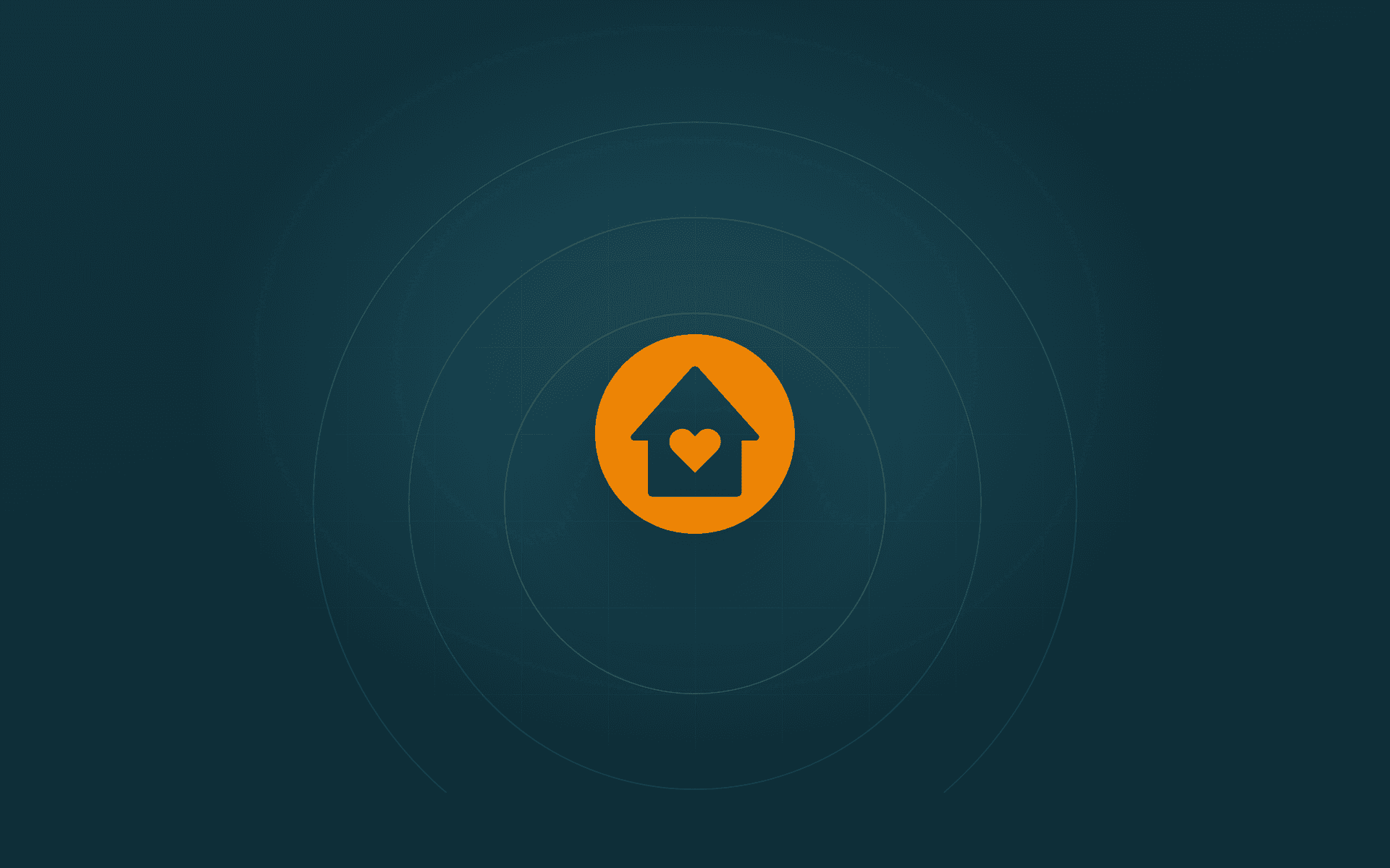 Hopewell home mark on a deep teal field