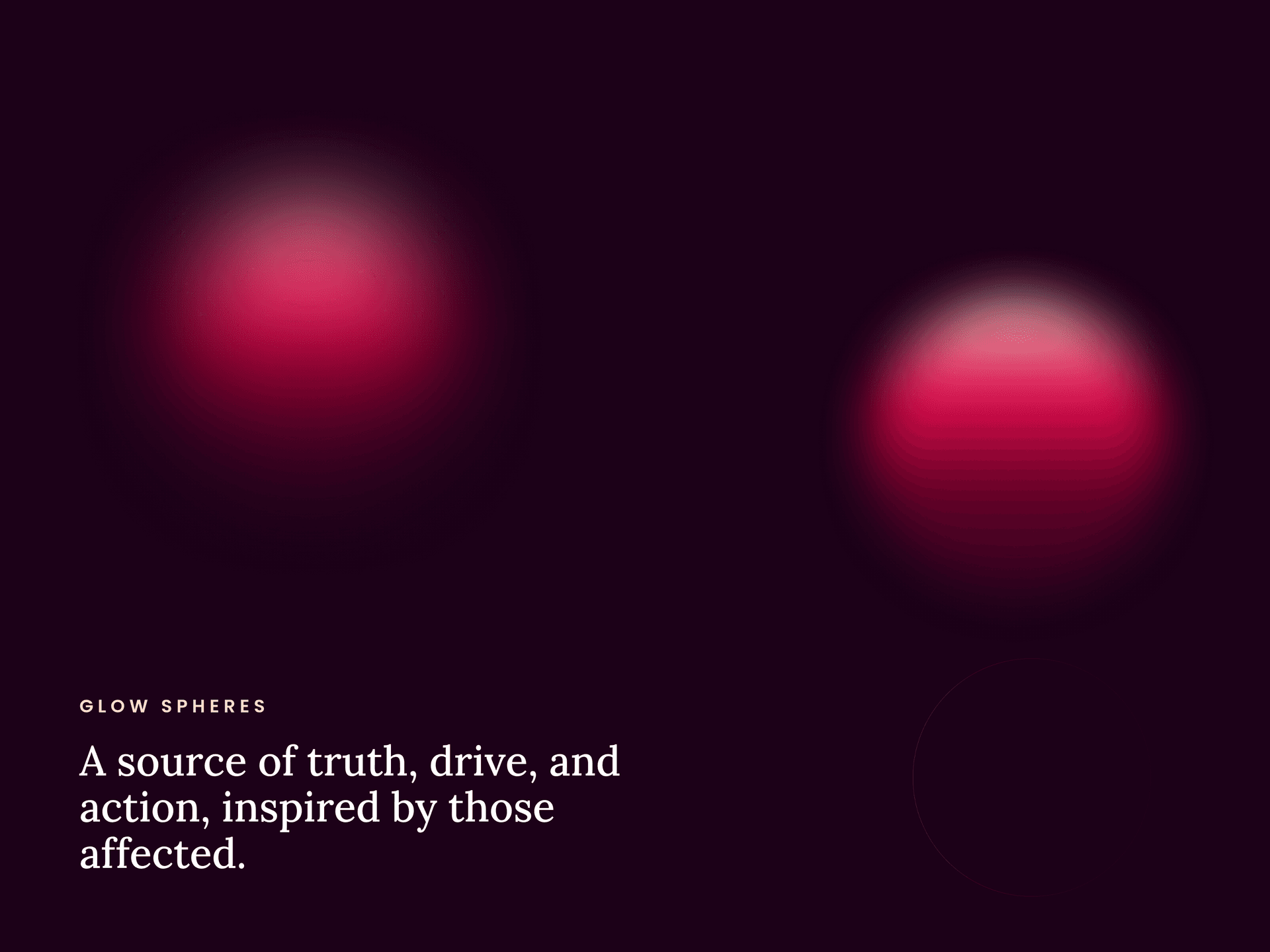 The PCNA glow spheres on a dark field