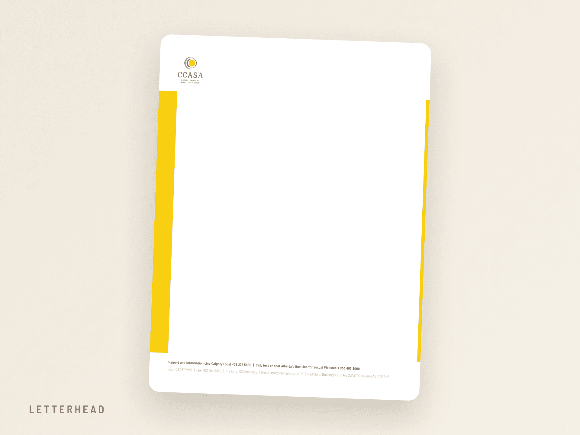 CCASA letterhead