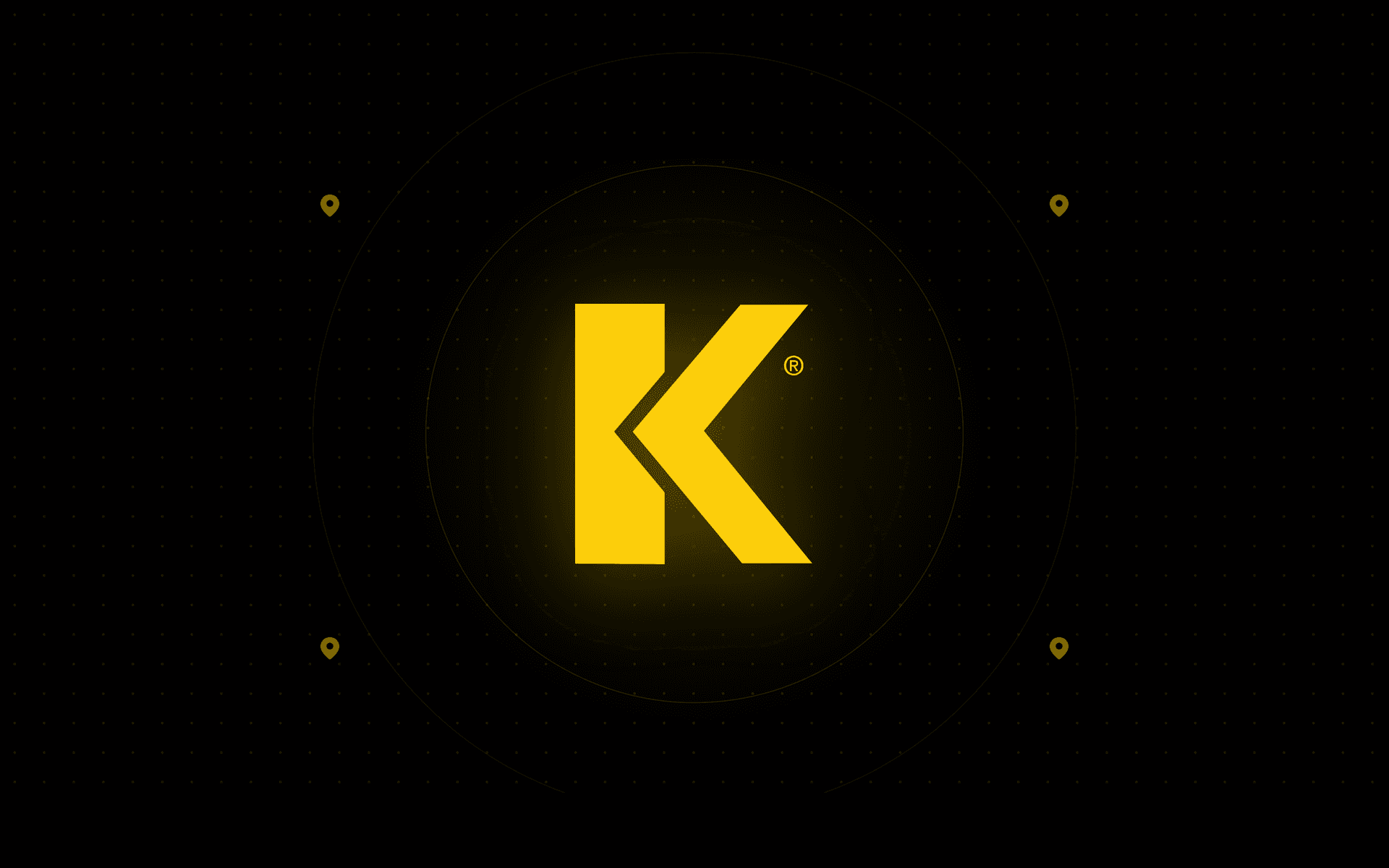 The Krown K mark on a dark brand field