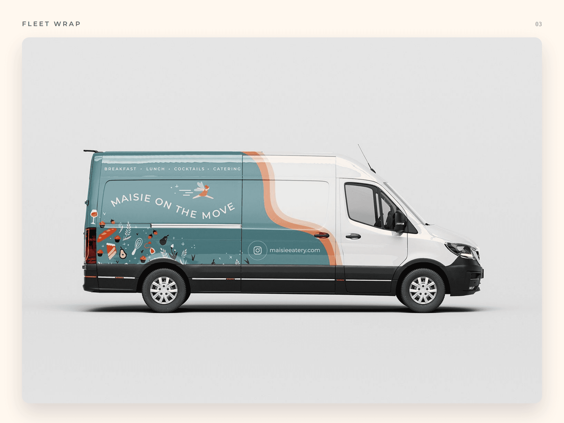 Maisie on the Move delivery van wrap
