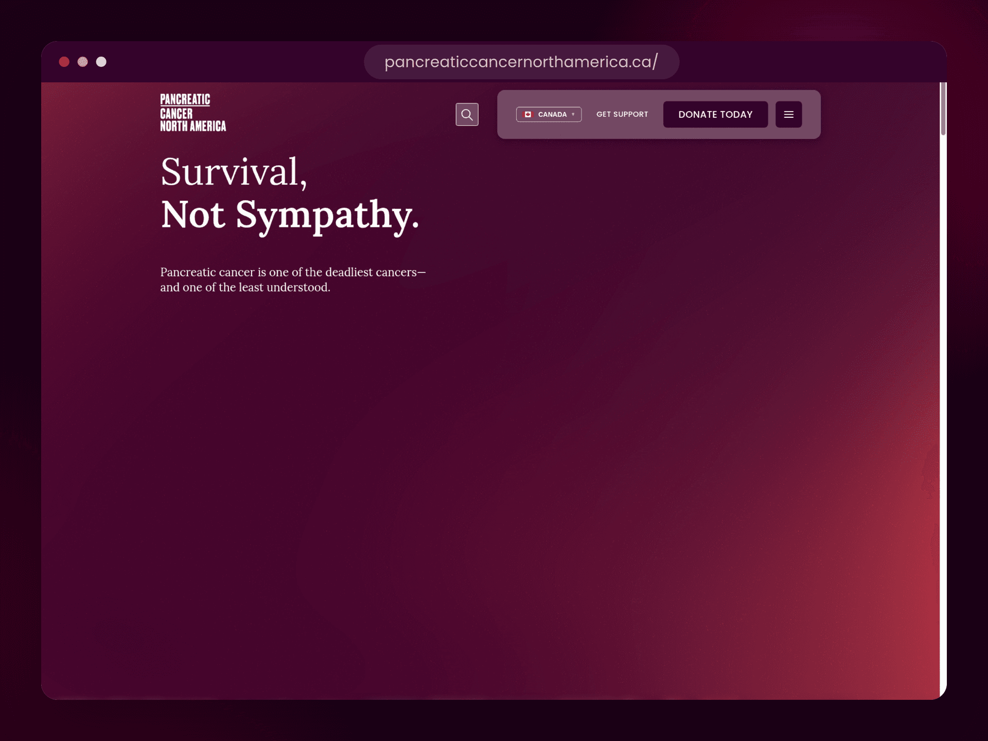 PCNA homepage: Survival, Not Sympathy