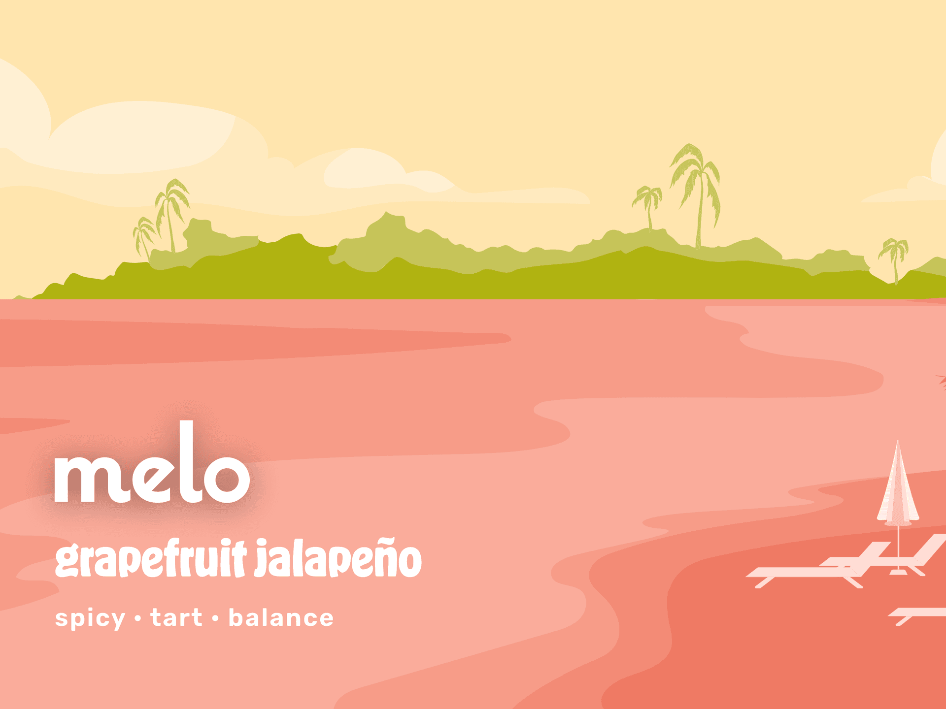 Grapefruit jalapeño: a warm sandy shore