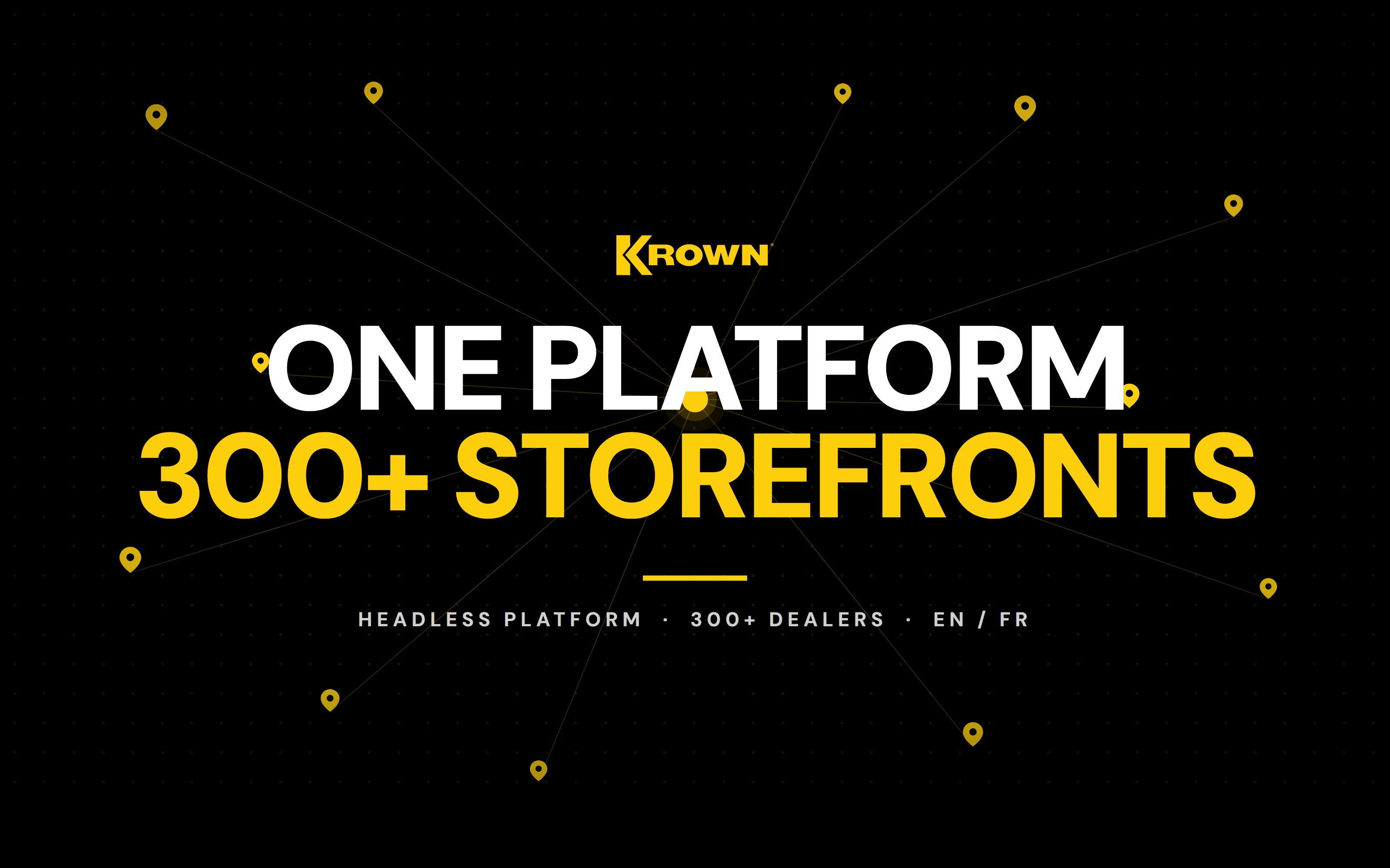 Krown headless platform: one platform, 300+ storefronts