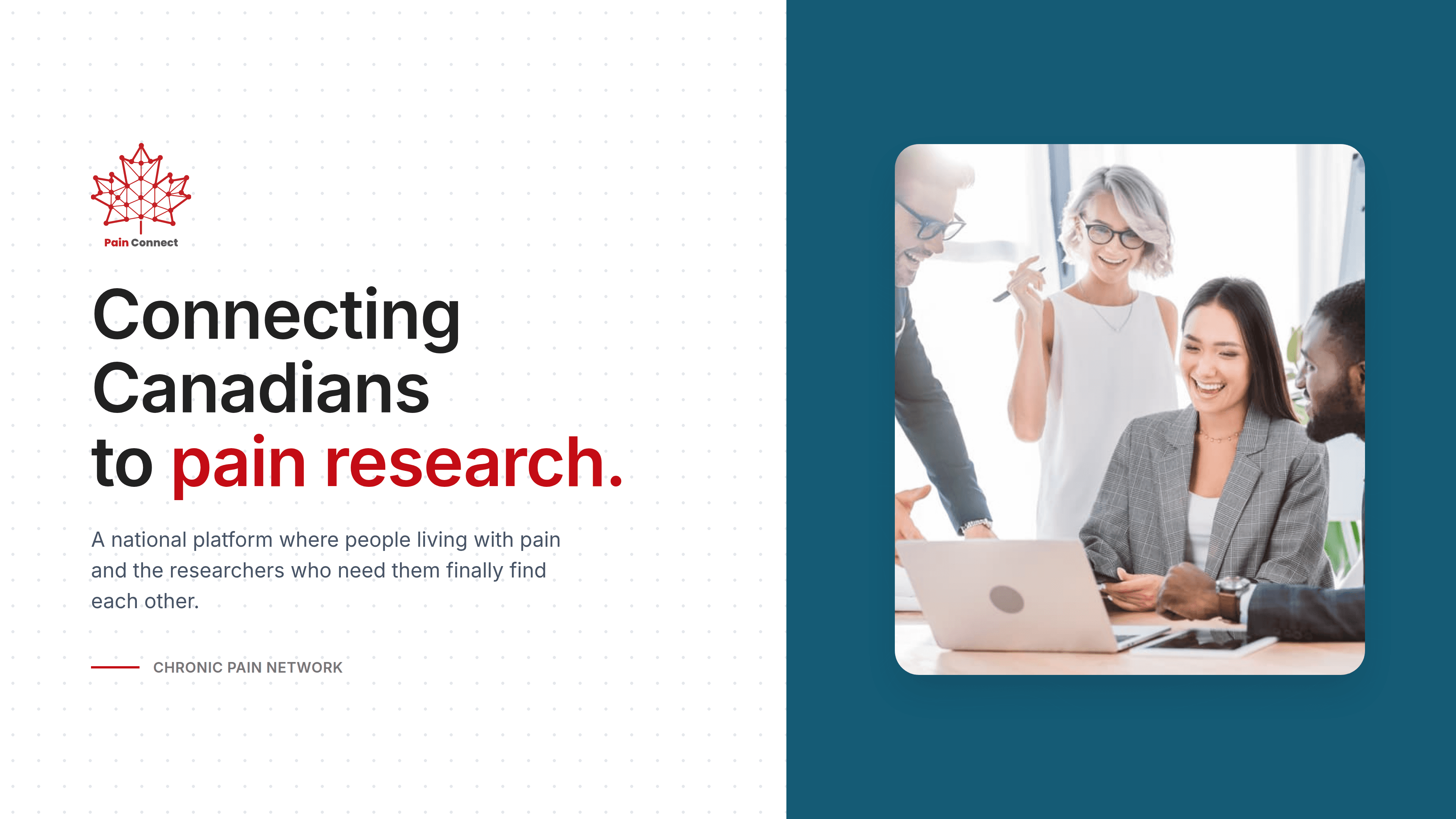 Pain Connect: connecting Canadians to pain research