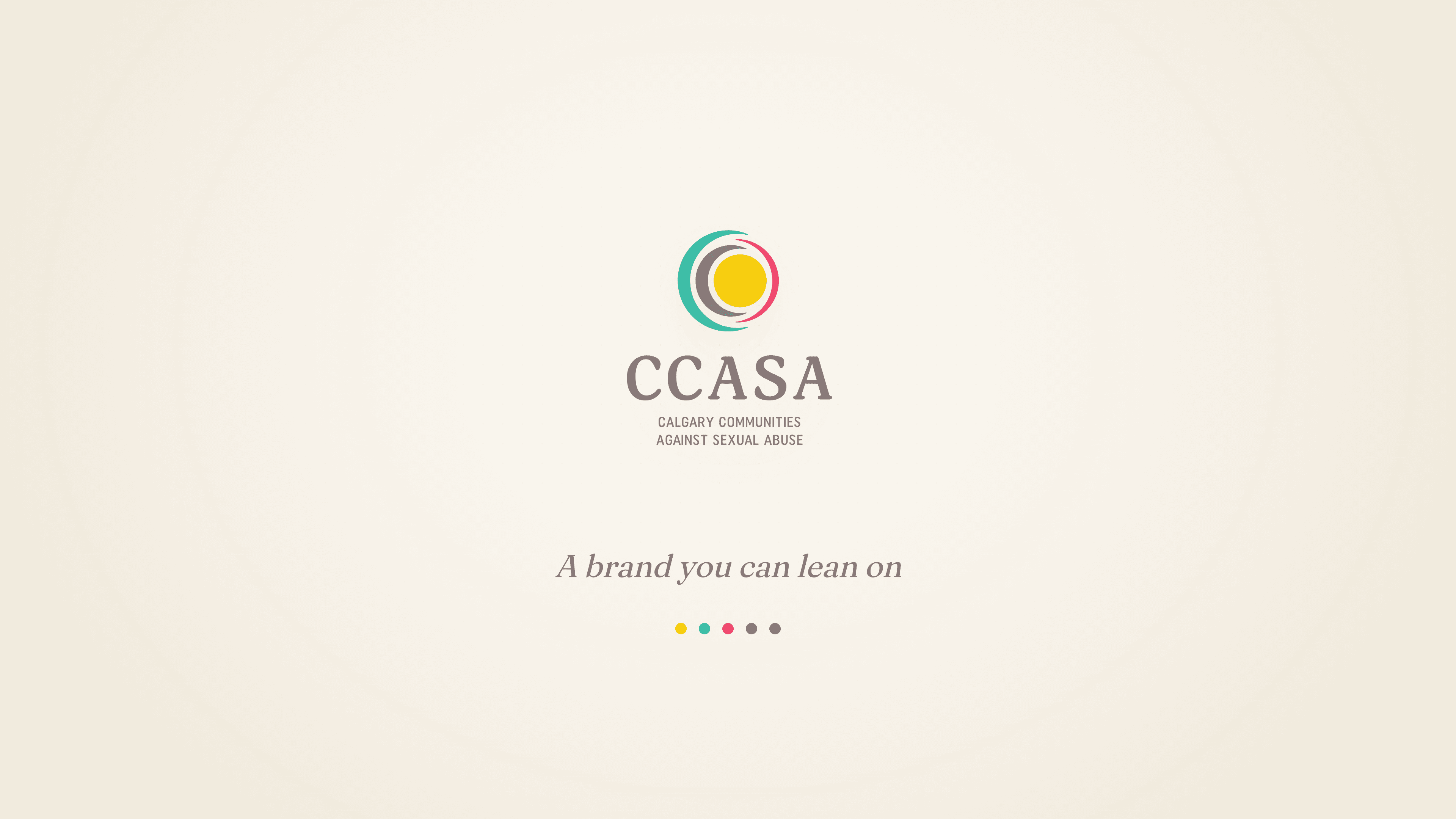 CCASA's mark: a warm sun embraced by open concentric rings