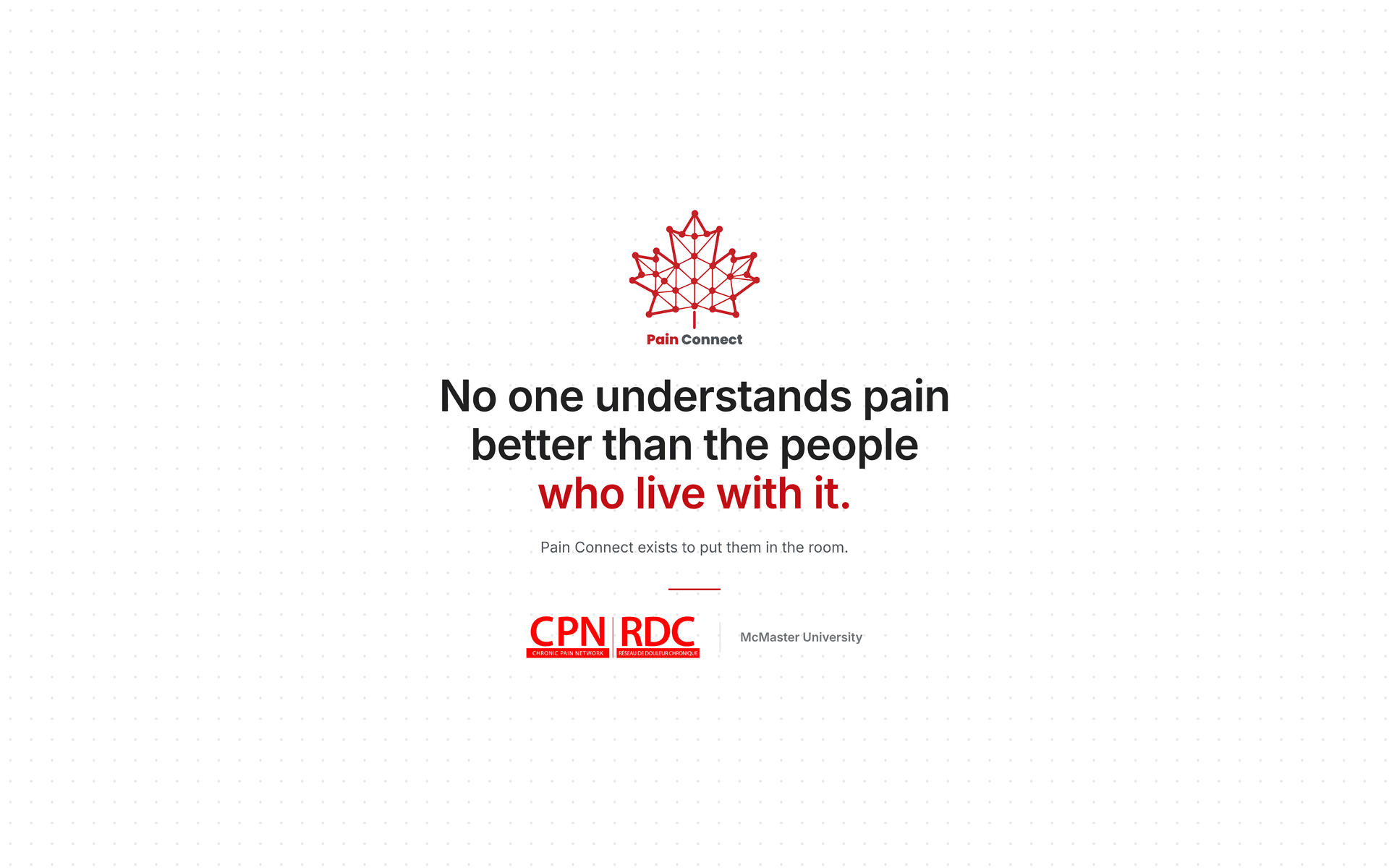 The Pain Connect and Chronic Pain Network lockup