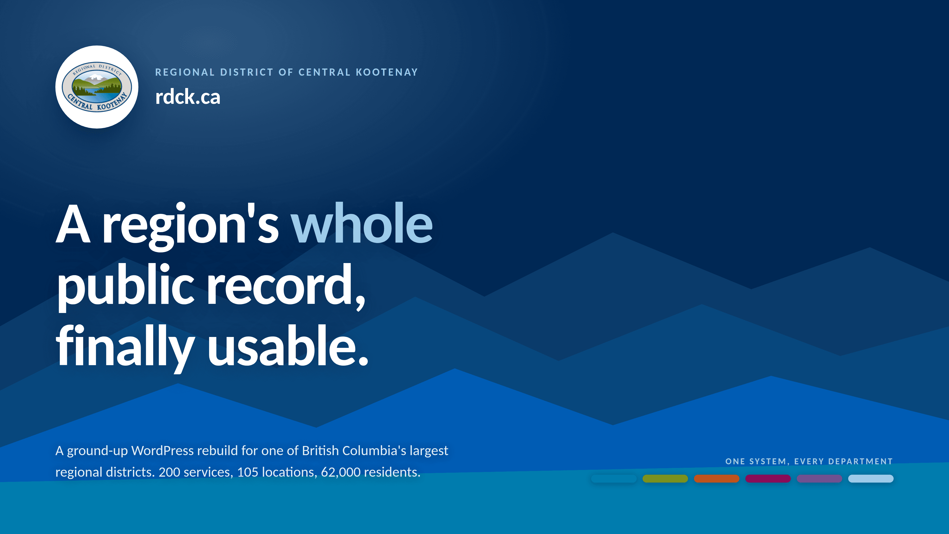 A region's whole public record, finally usable